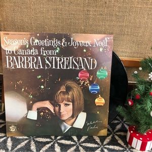 60's Christmas Album - Barbra Streisand - Canada Dry Sponsor - 60's Vinyl Record
